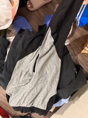 Gray & Black Two-Tone Hoodie